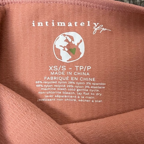 NWOT free people intimately pink ribbed bodysuit Xs/s - Picture 7 of 7